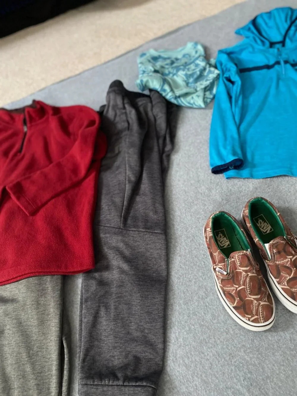 Boys Back To School Bundle Size 8 Van;s Shoes Size 12